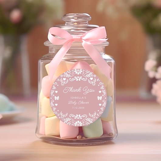 Cielito Lindo Talaveraメキシコのベビーショーありがとう ラウンドシール