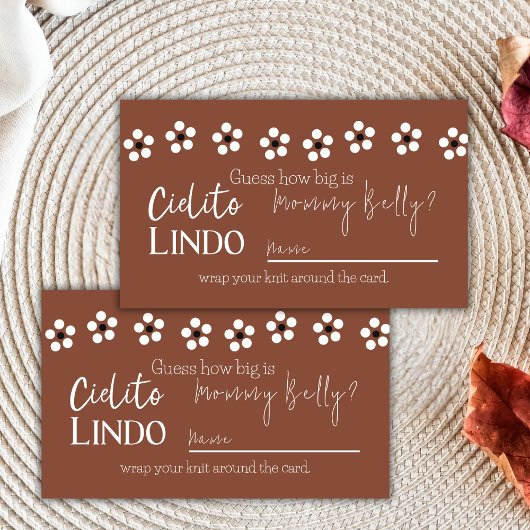 Cielito Lindo Talaveraメキシコの赤ちゃんシャワーゲーム エンクロージャーカード