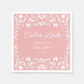 Cielito Lindo Talaveraメキシコの赤ちゃんシャワーナプキン スタンダードカクテルナプキン (正面)