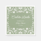 Cielito Lindo Talaveraメキシコの赤ちゃんシャワーナプキン スタンダードカクテルナプキン (正面)