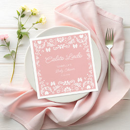 Cielito Lindo Talaveraメキシコの赤ちゃんシャワーナプキン スタンダードカクテルナプキン