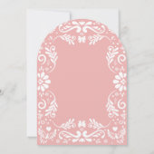 Cielito Lindo Talaveraメキシコ人少女ベビーシャワー 招待状 (裏面)