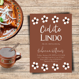 Cielito Lindo Talavera Mexicanベビーシャワーパーティー 招待状