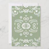 Cielito Lindo Talavera Mexicanベビーシャワー 招待状 (裏面)