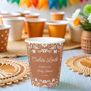 Cielito Lindo Talavera Mexicanベビーシャワー 紙コップ