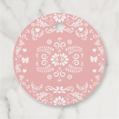 Cielito Lindo Talavera Mexican赤ちゃんシャワー感謝してい フェイバータグ (裏面)