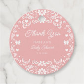 Cielito Lindo Talavera Mexican赤ちゃんシャワー感謝してい フェイバータグ (正面)