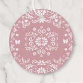 Cielito Lindo Talavera Mexican赤ちゃんシャワー感謝してい フェイバータグ (裏面)