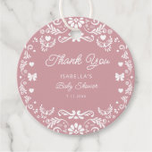 Cielito Lindo Talavera Mexican赤ちゃんシャワー感謝してい フェイバータグ (正面)