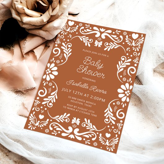 Cielito Lindo Talavera Mexican Baby Shower Invitat 招待状