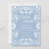 Cielito Lindo Talavera Mexican Boy Baby Shower 招待状 (正面)