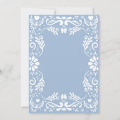 Cielito Lindo Talavera Mexican Boy Baby Shower 招待状 (裏面)