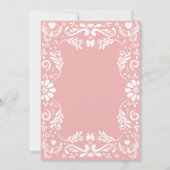 Cielito Lindo Talavera Mexican Girl Baby Shower  招待状 (裏面)