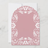 Cielito Lindo Talavera Mexican Pink赤ちゃんシャワー 招待状 (裏面)