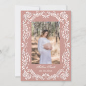 Cielito Lindo Talavera Mexican Pink Baby Shower 招待状 (裏面)