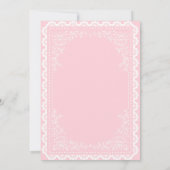 Cielito Lindo Talavera Mexican Pink Baby Shower 招待状 (裏面)