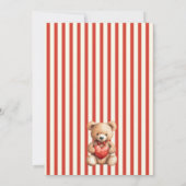 Cielito Lindo teddy heart baby shower 招待状 (裏面)