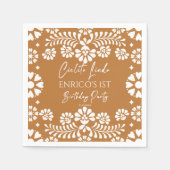 Cielito lindo terracottaメキシコの誕生日カスタム スタンダードカクテルナプキン (正面)