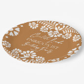 Cielito lindo terracottaメキシコの誕生日カスタム ペーパープレート (アングル)