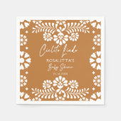 Cielito lindo terracottaメキシコの赤ちゃんシャワー スタンダードカクテルナプキン (正面)