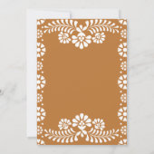 Cielito lindo terracottaメキシコの赤ちゃんシャワー 招待状 (裏面)