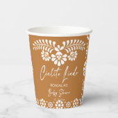 Cielito lindo terracottaメキシコの赤ちゃんシャワー 紙コップ (裏面)