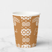 Cielito lindo terracottaメキシコの赤ちゃんシャワー 紙コップ (右)