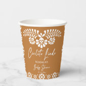 Cielito lindo terracottaメキシコの赤ちゃんシャワー 紙コップ (正面)