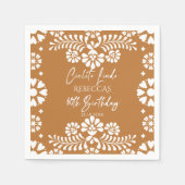 Cielito lindo terracottaメキシコ60歳の誕生日 スタンダードカクテルナプキン (正面)