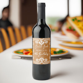 Cielito lindo terracottaメキシコ60歳の誕生日 ワインラベル