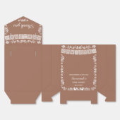 Cielito Lindo Terracotta Baby Shower Favor Box フェイバーボックス (見開き)