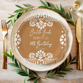 Cielito lindo terracotta Mexican 60th birthday  ペーパープレート