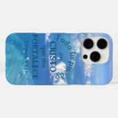Cielo Azul Cristo Bible Filipenses 4:13 Case-Mate iPhoneケース (裏面 (横))
