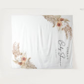 CIERAボヘミアンテラコッタパンパスベビーシャワー タペストリー (正面(横))