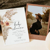 CIERAボホテラコッタフローラパンパスベビーシャワー 招待状