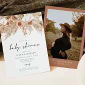 CIERAボホテラコッタフローラパンパスベビーシャワー 招待状