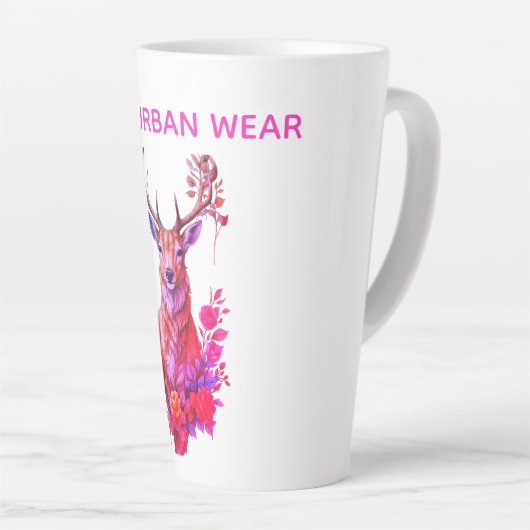 CIERVO ENTRE FLORES カフェラテマグ (右アングル)