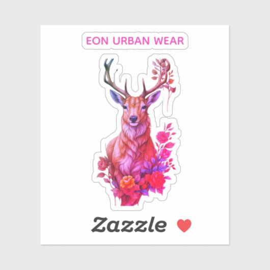 CIERVO ENTRE FLORES シール (シート)