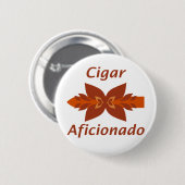 Cigar Aficionado 缶バッジ (正面&裏面)