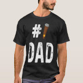 Cigar  Smoker Smoking  Number 1 Dad Tシャツ (正面)