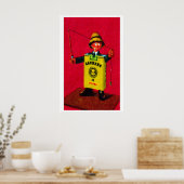 Cigarette Fisherman - Matchbox Print - Aesthetic ポスター (キッチン)