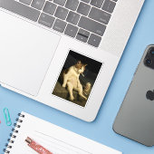 Cigarette Kitten Funny Smoking Cat Gen Z Meme シール (ノートパソコンとiPhone)