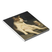 Cigarette Kitten Funny Smoking Cat Gen Z Meme ノートパッド (アングル)