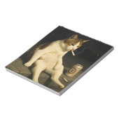 Cigarette Kitten Funny Smoking Cat Gen Z Meme ノートパッド (回転)