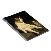 Cigarette Kitten Funny Smoking Cat Gen Z Meme ノートブック (右側)