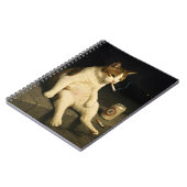 Cigarette Kitten Funny Smoking Cat Gen Z Meme ノートブック (左側)