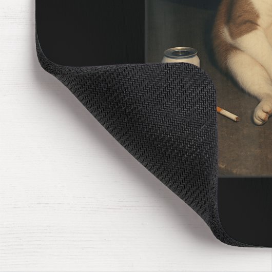 Cigarette Kitten Funny Smoking Cat Meme Stud  マウスパッド (コーナー)