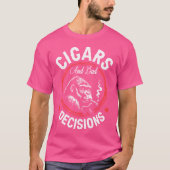 Cigars And Bad Decisions Small Black Tシャツ (正面)