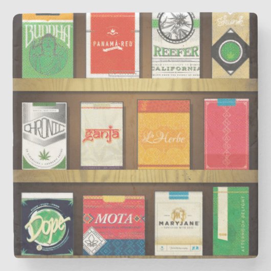 Cigaweed ストーンコースター (正面)