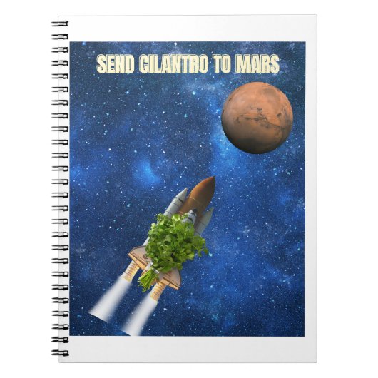 Cilantroを火星に送信 ノートブック (正面)